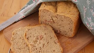 Brot Rezept Speckbrot mit Kümmel Dinkel Roggen Gerste Sauerteig  Brotbackautomat Unold [upl. by Gibrian732]