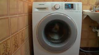 Samsung washing machine eco drum clean program  wash wasching machine demo [upl. by Hourigan19]