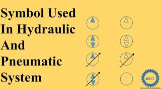 Symbol Used in Hydraulic And Pneumatic system Line Pump Comp Motor [upl. by Ainotal802]