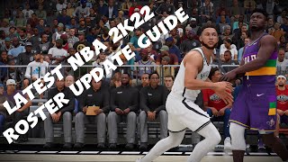 Latest NBA 2K22 Roster Update Guide ps4 fibaworldcup [upl. by Presber397]