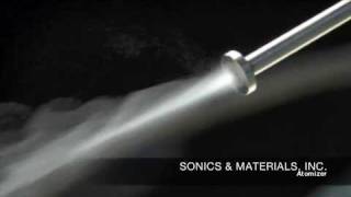 Ultrasonic atomizer Sonics amp Materials [upl. by Cowie]