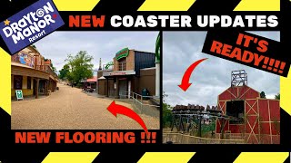 Drayton Manor NEW ROLLER COASTER Construction Update 18  FINAL UPDATE  July 2024 [upl. by Heilman]