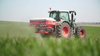 KUHN New AXIS series 2  Fertiliser Spreaders In action [upl. by Mauve]