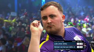 LUKE LITTLERS FIRST TV TITLE Littler v Van Gerwen  2024 Bahrain Darts Masters FULL FINAL [upl. by Ahsienak]