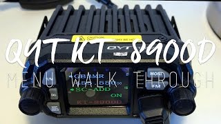 QYT KT8900D Mini Transceiver  Menu amp Function Walkthrough [upl. by Araet]