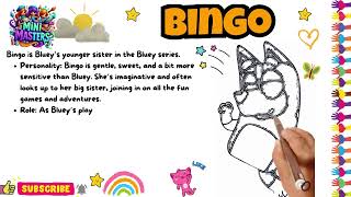 How to Draw and Color Bingo from Bluey  Drawing for Kids [upl. by Zoeller]