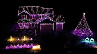 Toth Christmas Light Show  Up on the Housetop  Pentatonix [upl. by Atiekram]