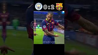 Man city vs Barcelona 2014 ucl round of 16 leg 1  2 football short [upl. by Ailalue102]