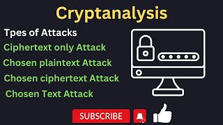 Cryptanalysis Types of Attacks [upl. by Cormac924]