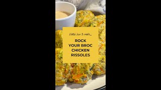 BROCCOLI CHICKEN RISSOLES  recipemumma [upl. by Chalmers]