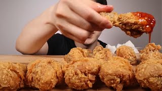 ASMR Eating Crunchy Fried Chicken MUKBANG [upl. by Ketchum679]