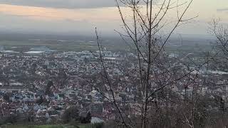 Heppenheim von oben im Januar 2024  German city of Heppenheim an der Bergstrasse from above [upl. by Aekal]