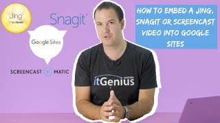 How to Embed a Jing SnagIt or Screencast video into Google Sites [upl. by Giulia]