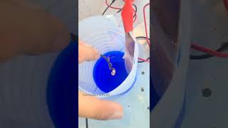 Copper electroplating 3D printer nozzle 3dprinting experiment chemistry electroplating [upl. by Aluin40]