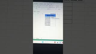 Get week days short form find week days trending exceltricks shorts ytshort excel [upl. by Siward]