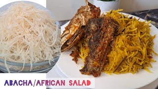 Abacha recipe abacha ladyjjulieslifestyles africanfood [upl. by Romelda]