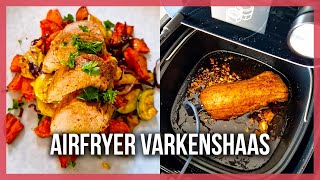 Varkenshaas bereiden in de Airfryer met Vleesthermometer [upl. by Weidman934]