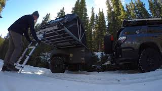 GoFSR Overlander Trailer and High Country Edition Roof Top Tent Wicked Set Up [upl. by Castillo]