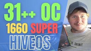 31 MHs Overclock Settings for GTX 1660 Super in HiveOS [upl. by Gilson]