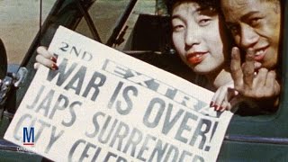 VJ Day Rare Color Footage  General Interest [upl. by Orvie536]