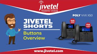 Jivetel Shorts  Polycom VVX 250 450 x50  Buttons Overview [upl. by Grae909]