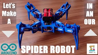 How To Make Spider Robot  Basic Spider Robot  Arduino NANO Spider Robot  Full Tutorial Video [upl. by Oremodlab20]