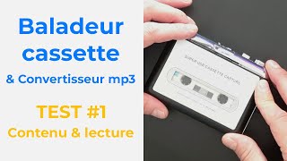 TEST BALADEUR CASSETTE et convertisseur mp3  Je teste le contenu et la lecture de cassette audio [upl. by Filberto]