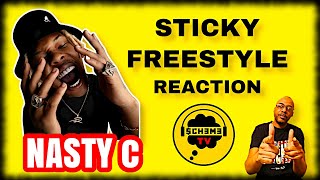 SOUTH AFRICA STAND UP Nasty C Sticky Freestyle with DJ Whoo Kid  Reaction [upl. by Ruperto]