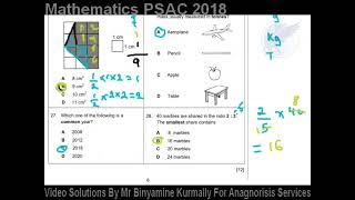 Question 28 PSAC 2018 [upl. by Atekahs]