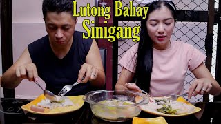 Sinigang Na Baboy Mukbang Lutong Bahay [upl. by Ahmar]