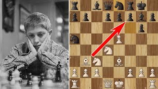 Bobby Fischer beats a Grandmaster in 10 moves But Reshevsky plays on [upl. by Scotney]