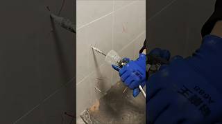 Tile hollow repair process  good tools and machinery make the job easy [upl. by Sylvanus]