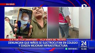 VMT Niño de 9 años se electrocutó dentro de colegio [upl. by Dadelos]