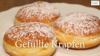 Krapfen backen Faschingskrapfen einfach selber machen  mit Textanleitung  Berliner [upl. by Suivatco458]