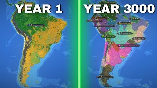 3000 YEARS in SOUTH AMERICA  WorldBox Timelapse [upl. by Tinaret]