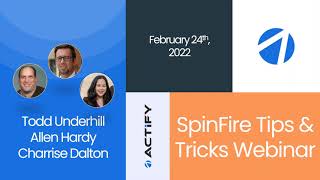 SpinFire 1190 Tips amp Tricks Webinar  English [upl. by Malley]