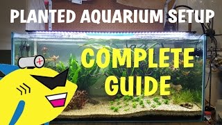 PLANTED AQUARIUM SETUP Complete Guide To A Soil Planted Tank [upl. by Gerdeen673]