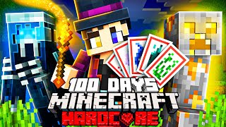 I Survived 100 Days as a MAGICIAN in Hardcore Minecraft [upl. by Latsyrc823]