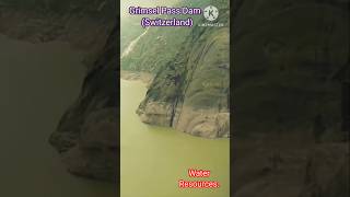 Wonderful and Milndblowing Grimsel Pass dam of Switzerland viral nature damview waterfall short [upl. by Orodisi]