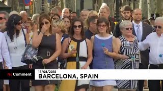 Anniversario attacco Barcellona la preghiera per la pace [upl. by Eelaras]