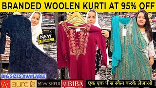 BRANDED WOOLEN KURTI NEW STOCK  100 ORIGINAL FRESH WITH MRP TAG  MARV INDIA  PFU MART [upl. by Nyl]