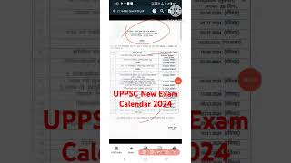 UPPSC New Exam Calendar 2024 [upl. by Enylodnewg]