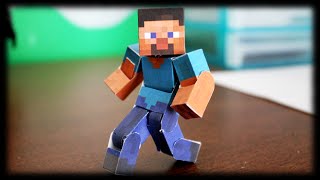 How to make the Ultimate Bendable Steve Minecraft Papercraft [upl. by Atiniuq]