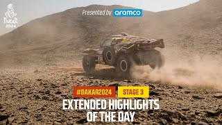 Extended highlights of Stage 3 presented by Aramco  Dakar2024 [upl. by Hgielar]