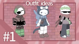 • Outfit ideas pt 1 •  Gacha Online Tutorial  Roblox [upl. by Mattah]