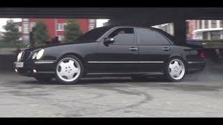 MERCEDES E55 AMG W210 Полный расклад и дым изпод колес [upl. by Campball780]