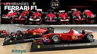 LES GRANDES FERRARI F1 124 ALTAYA SpotTVAltaya [upl. by Nwotna]