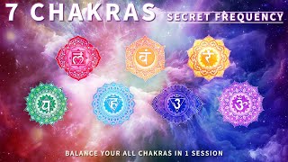 7 CHAKRAS  REMOVE BLOCKAGES Overnight  SECRET FREQUENCY to HEAL Your 7 CHAKRAS in JUST 1 Session [upl. by Adnahc]