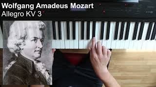 Wolfgang Amadeus Mozart  Allegro KV 3  Mobiler Musikunterricht Regensburg [upl. by Hartmann]