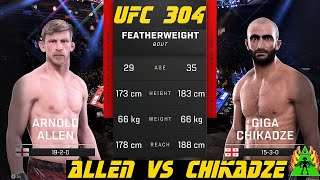 UFC 5  ALLEN VS CHIKADZE [upl. by Nnail]